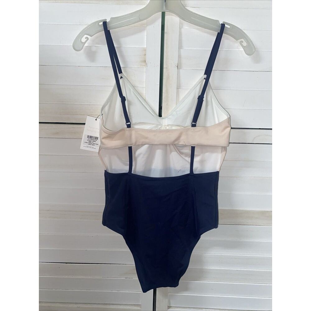 New With Tags Lively One Piece Bathing Suit Swimsuit Color block Sz Medium - Picture 4 of 8